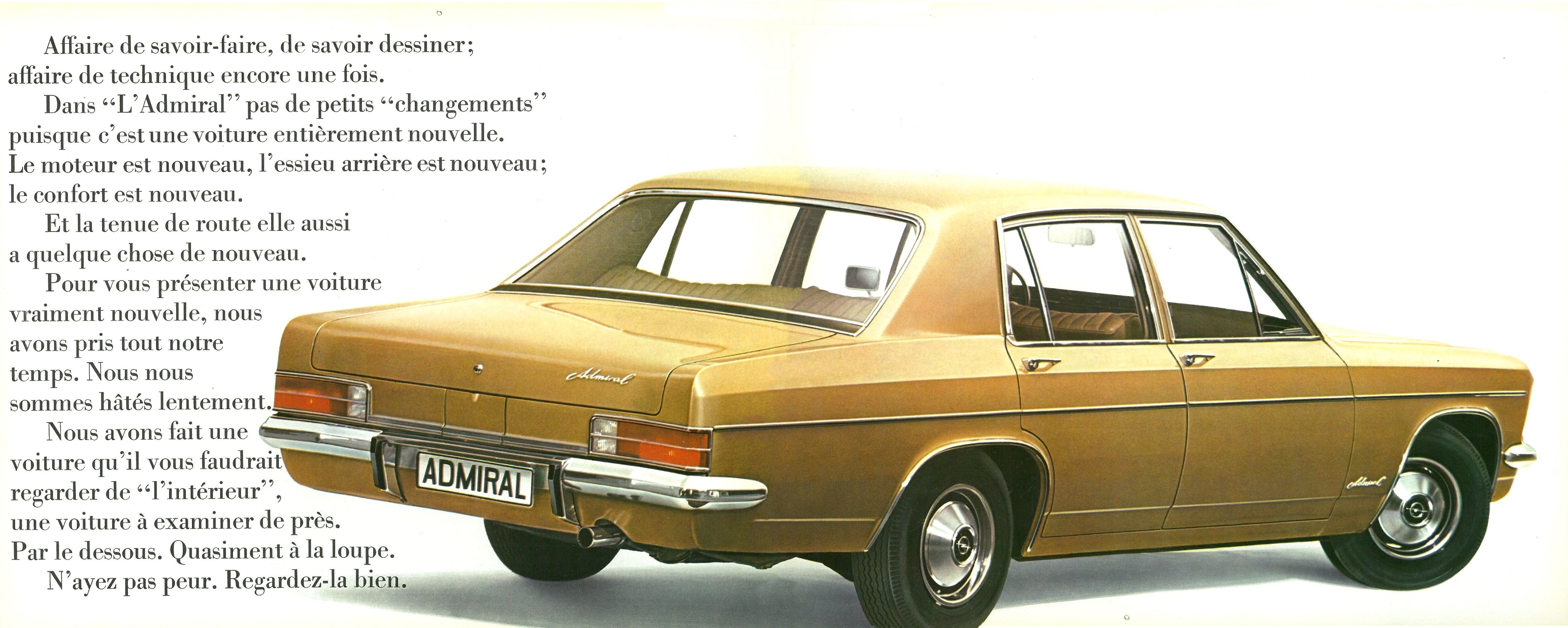 1969-77 Opel Admiral Brochure